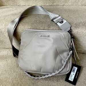 BNWT MZ Wallace Bowery Crossbody Medium in Atmosphere (grey/taupe)